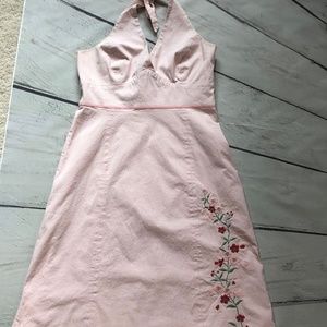 GUC Adorable Halter Dress with Flower Detail